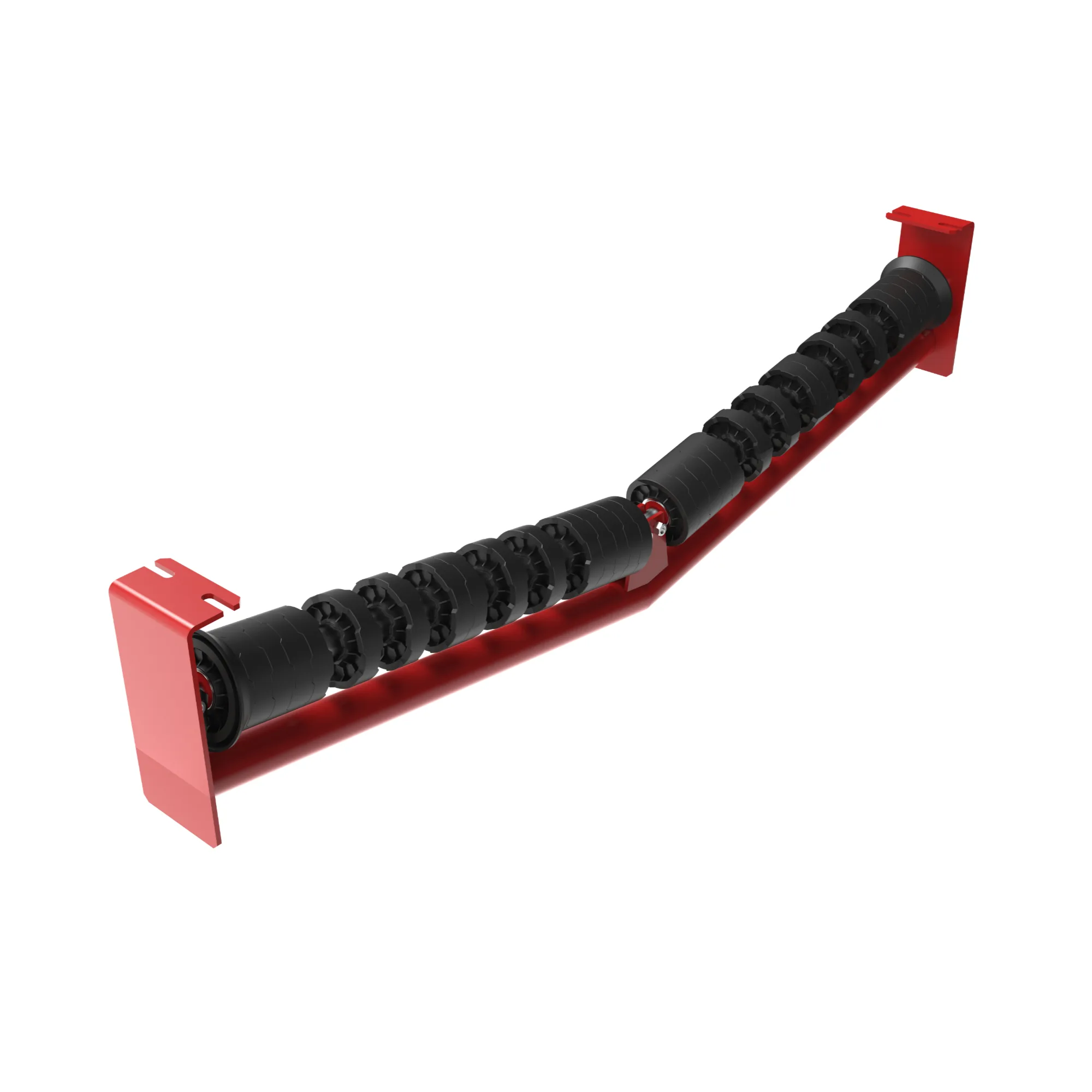 ESTACION RETORNO EN V 10 GRADOS RODILLOS CON ANILLOS